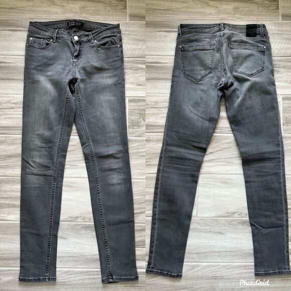 Zara Denim Skinny Grey Jeans Size 4 - Picture 1 of 3
